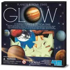 4M GLOW IN THE DARK PLANETS & 20 NOVA STARS
