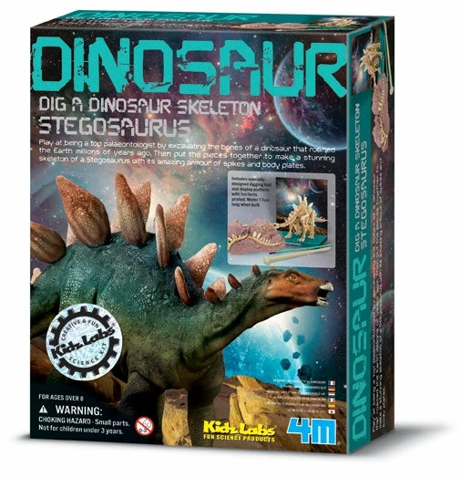 4M KIDZ LABS DINOSAUR EXCAVATION KIT STEGOSAURUS 3 4M KIDZ LABS DINOSAUR EXCAVATION KIT STEGOSAURUS