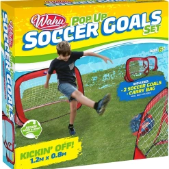WAHU POP UP SOCCER GOALS SET