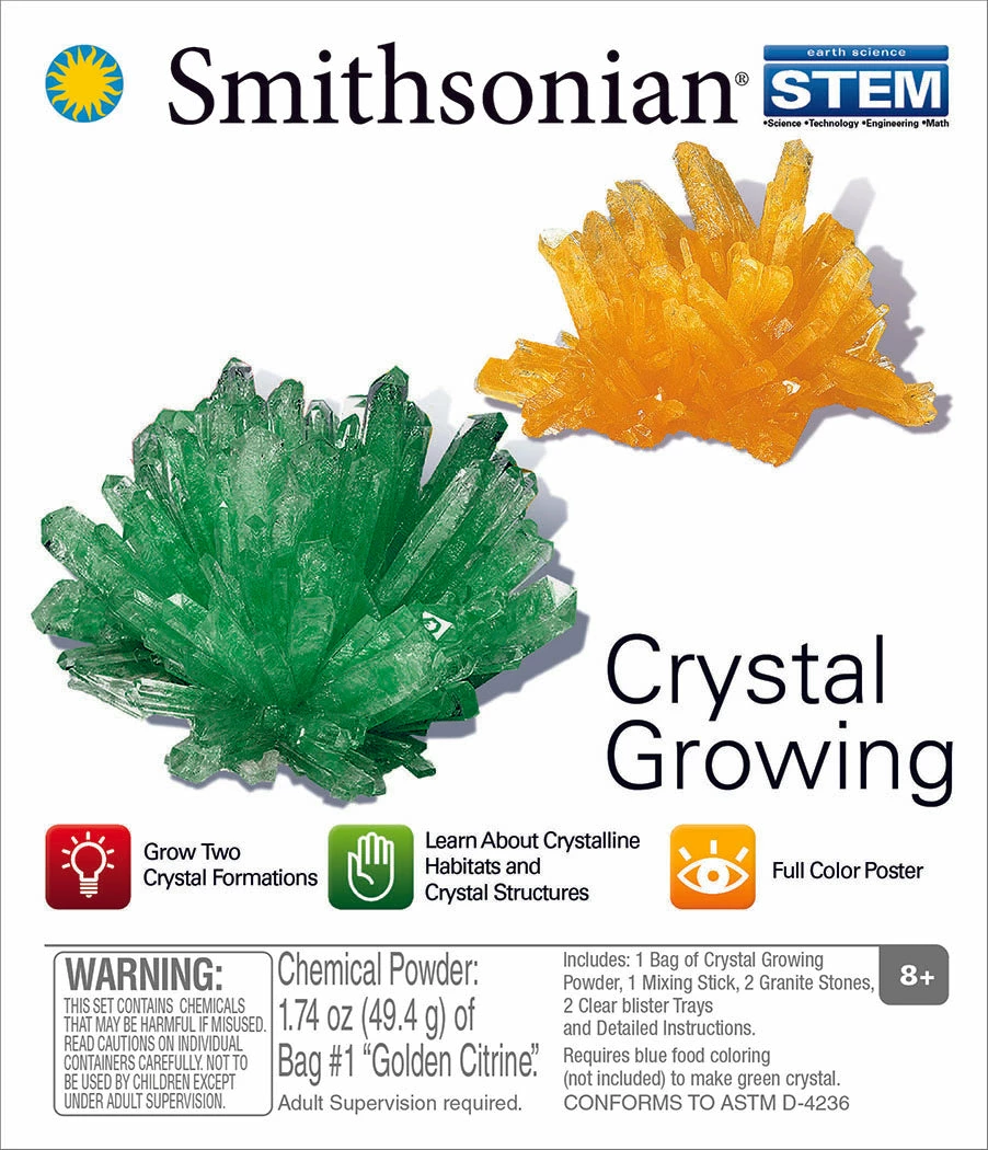 SMITHSONIAN MICRO SCIENCE KIT MINI CRYSTAL GROWING 3 SMITHSONIAN MICRO SCIENCE KIT MINI CRYSTAL GROWING